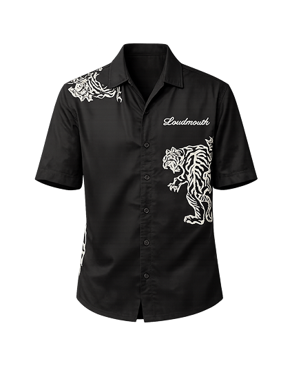 Oversized Black Shirt for Men - Cropped Boxy Fit